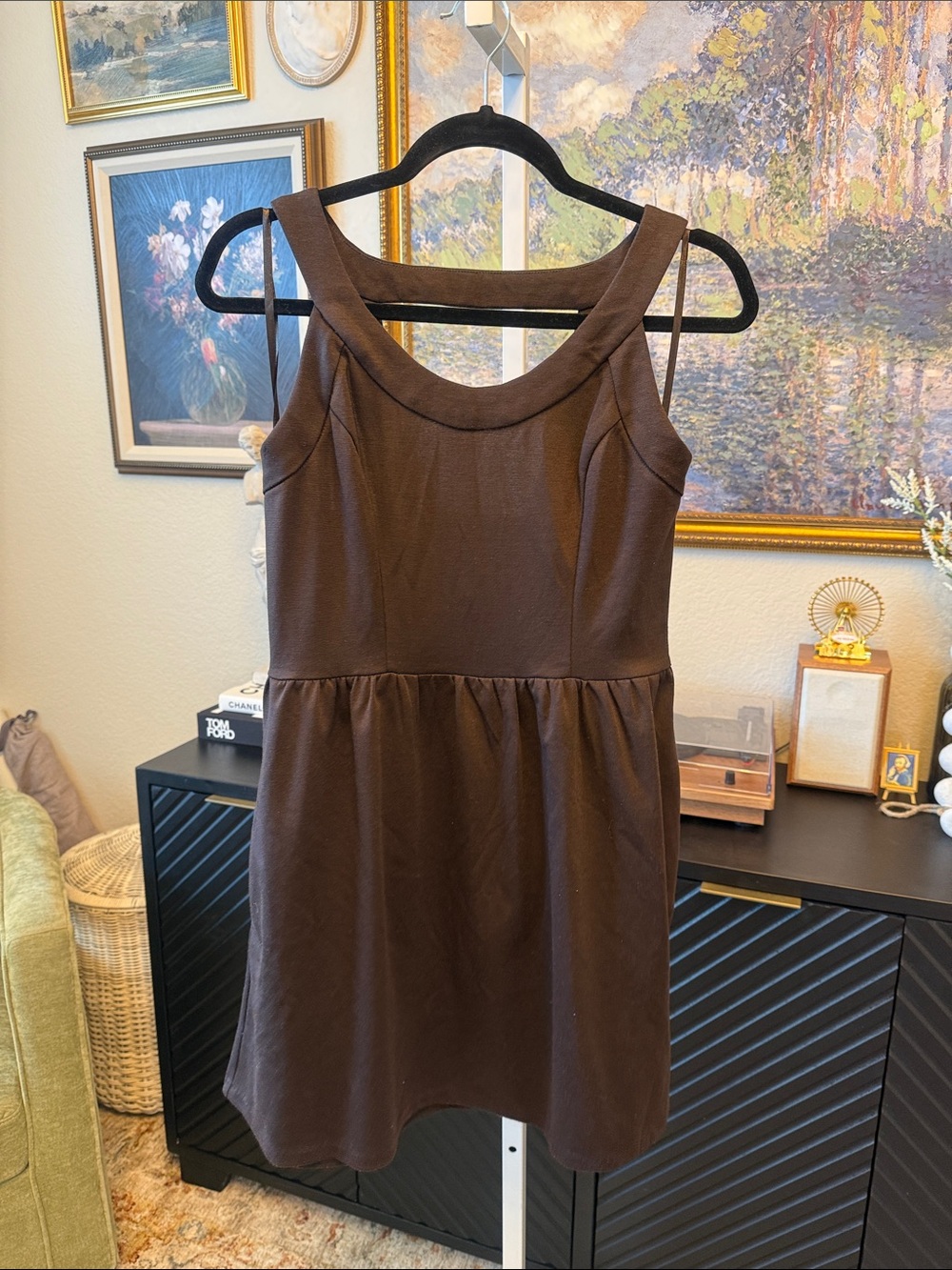 Alyn Paige Brown Mini Dress